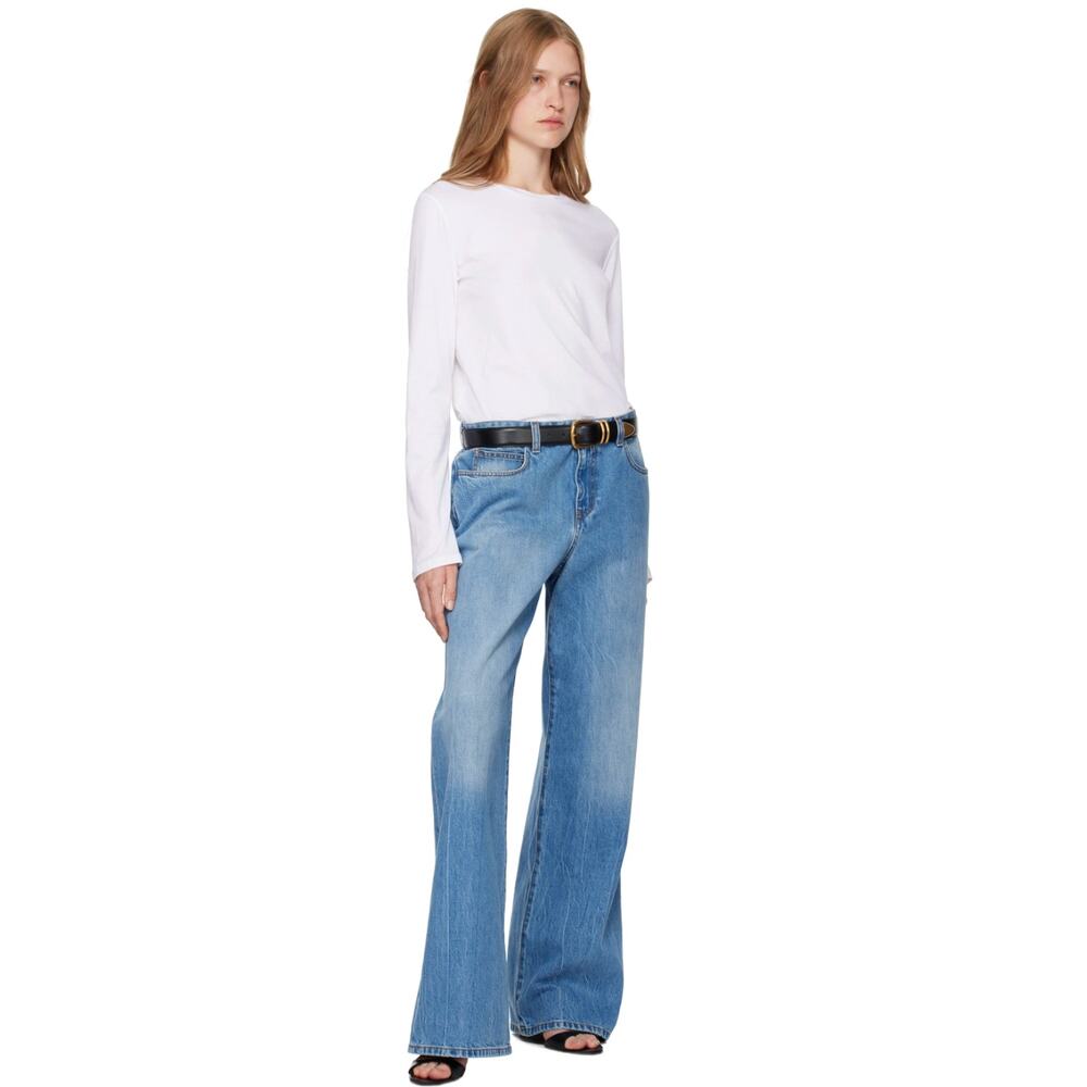 The Row Shirt Large Sherman Tee Bright Basic Crewneck Cotton Minimalist Luxury